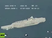 Video: Iran tập trận phóng tên lửa, vây mô hình tàu sân bay Mỹ