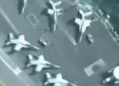 4 tàu Iran quấy rối 2 tàu tuần tra Mỹ ở vịnh Persian ảnh 2 UAV Iran quay cận cảnh tàu sân bay Mỹ ở Vịnh Persian
