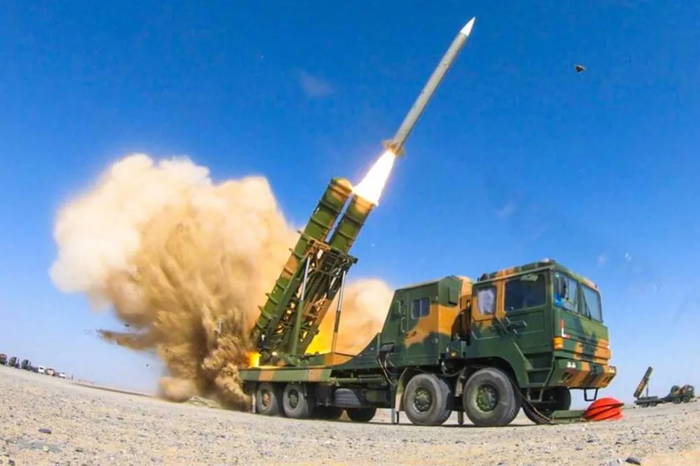 Hệ thống tên lửa HQ-22/FK-3 của Trung Quốc. Ảnh: China&apos;s Ministry of National Defense
