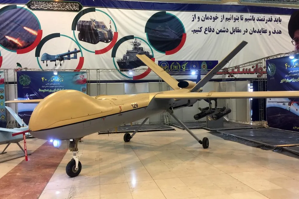 UAV Shahed 129. Ảnh: WIKIPEDIA UAV Shahed 129. Ảnh: WIKIPEDIA