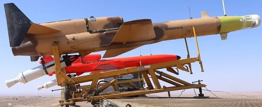 UAV cảm tử Karrar của Iran. Ảnh: TWITTER UAV cảm tử Karrar của Iran. Ảnh: TWITTER