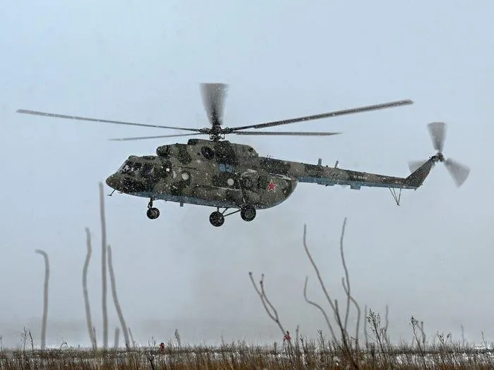 Trực thăng Mi-8 của Nga. Ảnh: Sergey Pivovarov/REUTERS