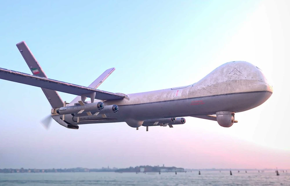 UAV Shahed-129 của Iran. Ảnh: Facebook