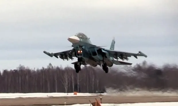 Tiêm kích Sukhoi Su-34 của Nga. Ảnh: AFP Tiêm kích Sukhoi Su-34 của Nga. Ảnh: AFP