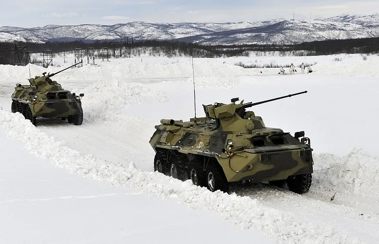Xe bọc thép chở quân BTR-82A của Nga. Ảnh: TASS xe-cho-quan-BTR82.jpg