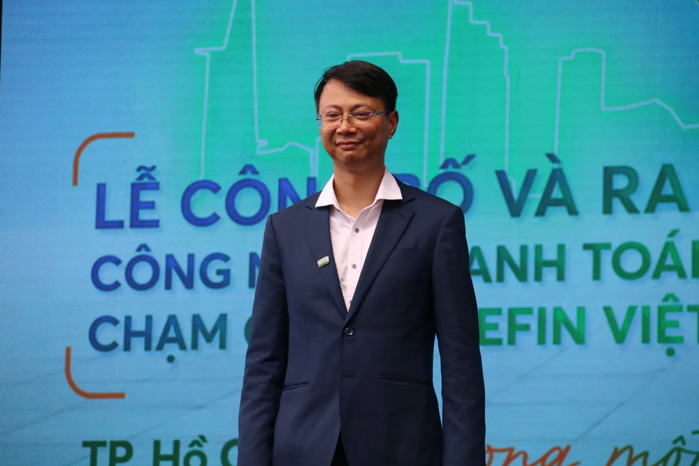 Ông Lê Anh Dũng - Phó Vụ trưởng Vụ Thanh toán Ngân hàng Nhà nước. Ảnh: NN xe-buyt-8.jpg