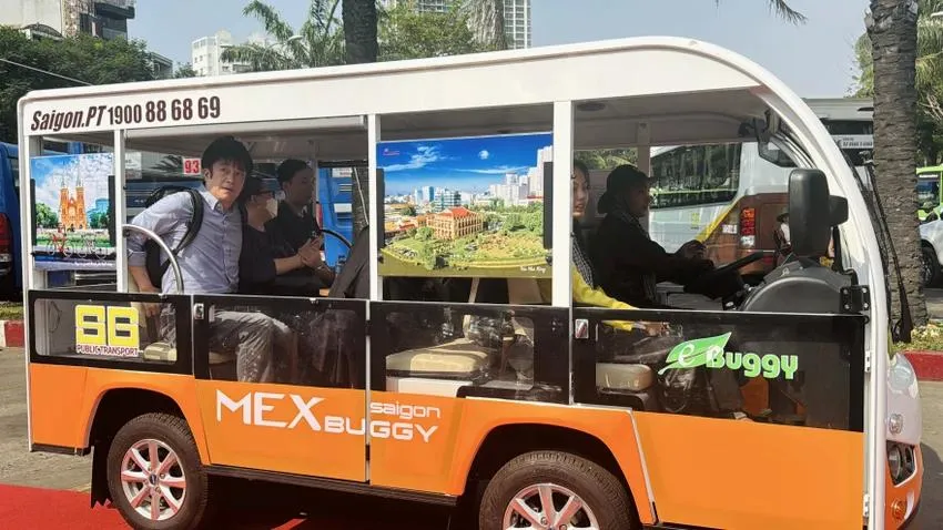 Sở GTVT đề xuất xe điện 4 bánh mở rộng cho nhiều mục đích. Ảnh: ĐÀO TRANG xe điện 4 bánh
