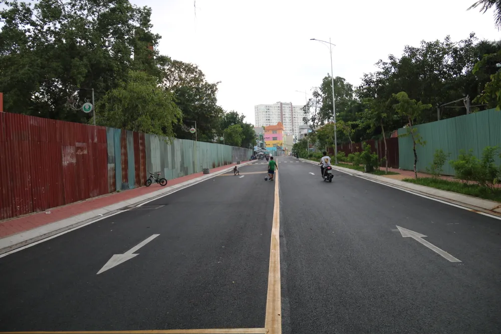 Diện mạo mới của đường vành đai Đầm Sen, quận 11. vành đai đầm sen