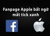 Fanpage Apple bất ngờ mất tick xanh