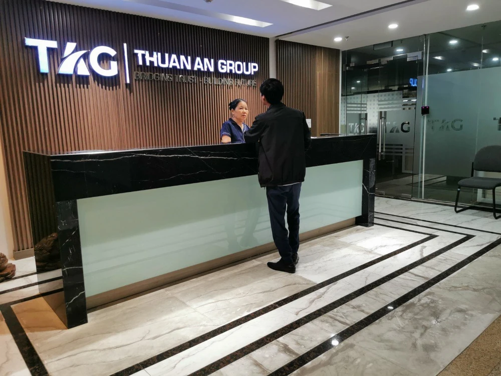 Trụ sở Tập đoàn Thuận An tại Hà Nội. Ảnh: PHI HÙNG Tập đoàn Thuận An trúng thầu nhiều dự án giao thông lớn