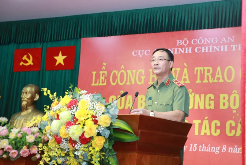 Thứ trưởng Phạm Thế Tùng phát biểu tại buổi lễ. Ảnh: VGP thu truong pham the tung.jpg