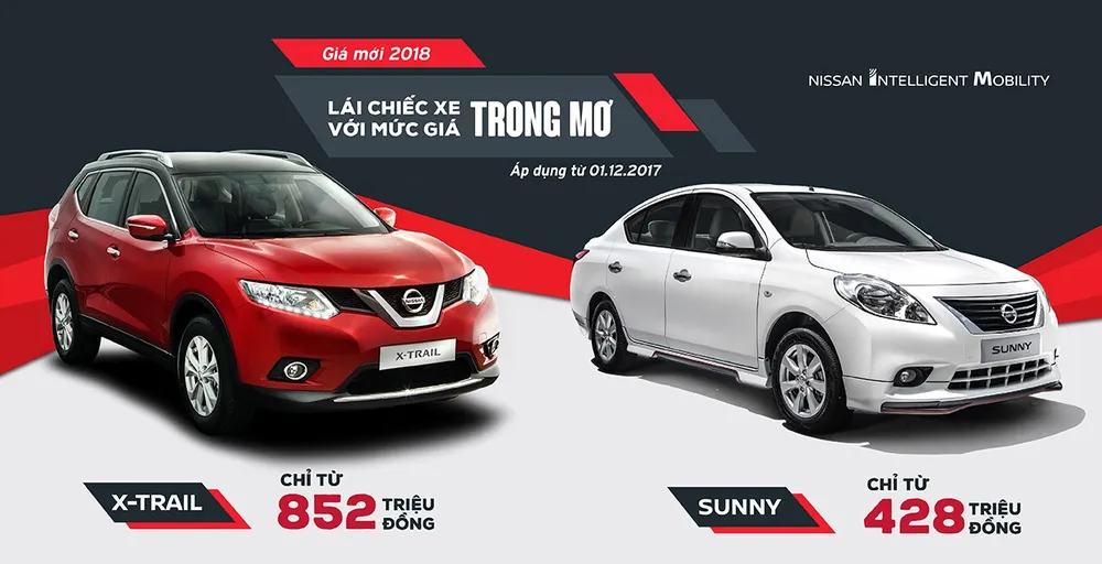 Nissan công bố giá xe 2018: X-Trail, Sunny giảm sâu ảnh 1 Nissan công bố giá xe 2018: X-Trail, Sunny giảm sâu ảnh 1