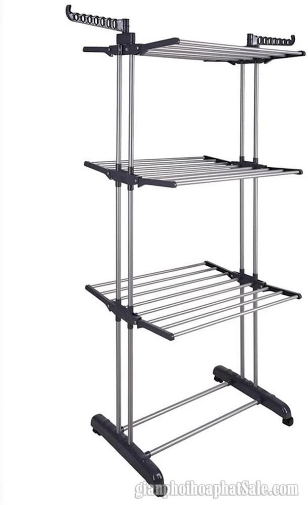 Cây phơi quần áo 3 tầng gấp gọn