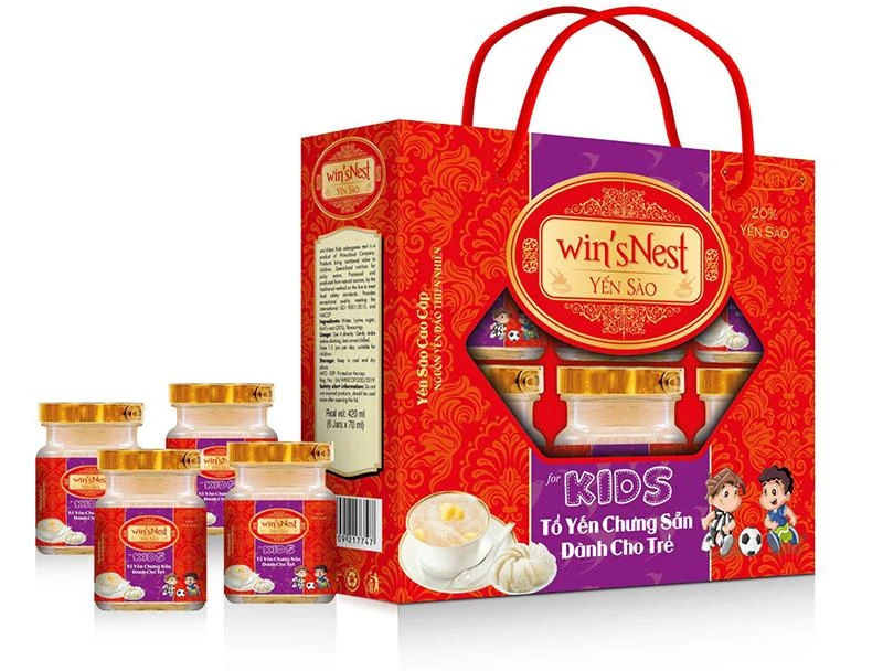 Yến sào chưng sẵn Win'sNest Kids dành cho trẻ của Wincofood