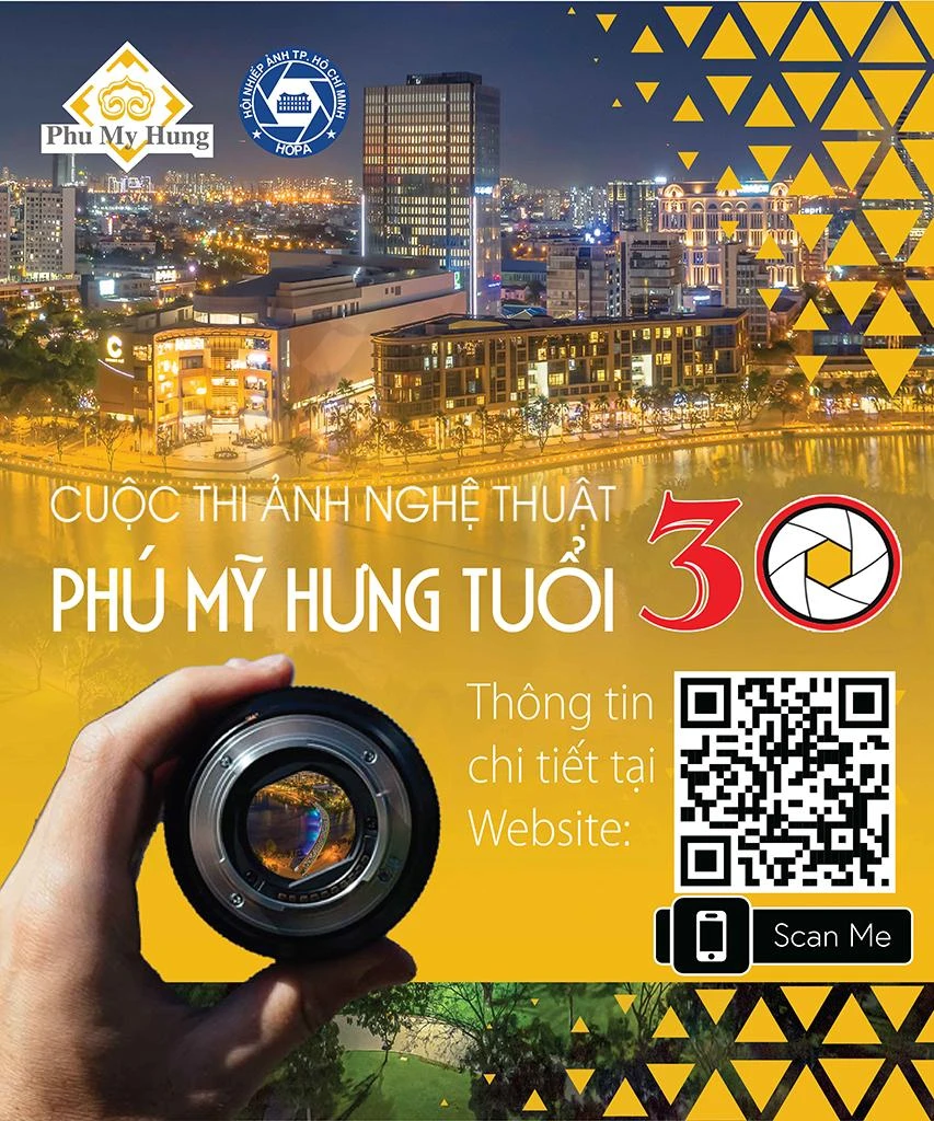 Poster cuộc thi ảnh nghệ thuật “Phú Mỹ Hưng – Tuổi 30”