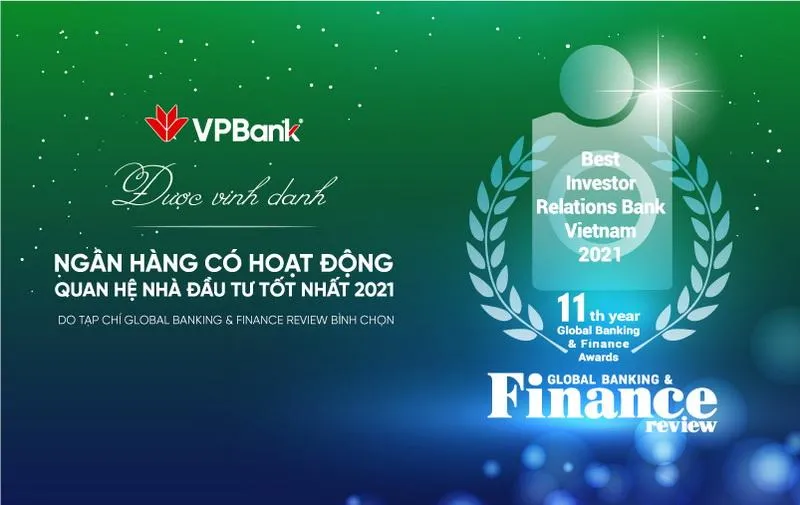 Giải thưởng “Quan hệ nhà đầu tư” tốt nhất Việt Nam vừa trao cho VPBank Giải thưởng “Quan hệ nhà đầu tư” tốt nhất Việt Nam vừa trao cho VPBank