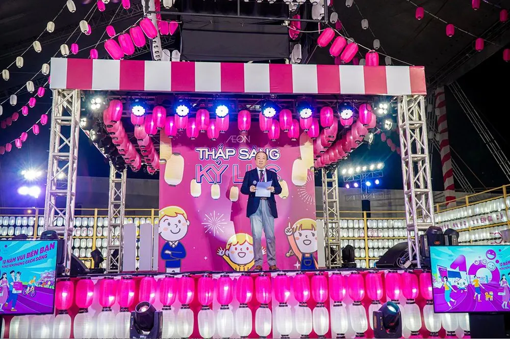 Ông Furusawa Yasuyuki, TGĐ AEON Việt Nam gửi lời cám ơn khách hàng, đối tác và các bên liên quan đã đồng hành cùng AEON Việt Nam trong suốt 10 năm qua