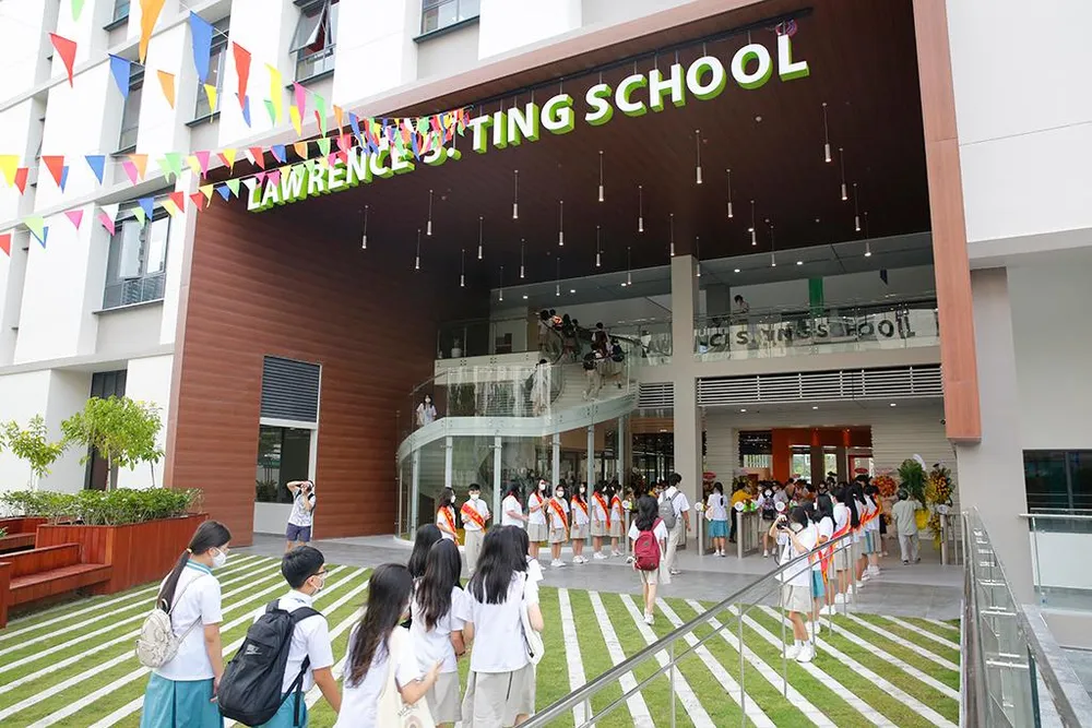 Cơ sở 1 Trường Đinh Thiện Lý đi vào hoạt động từ tháng 9-2022.