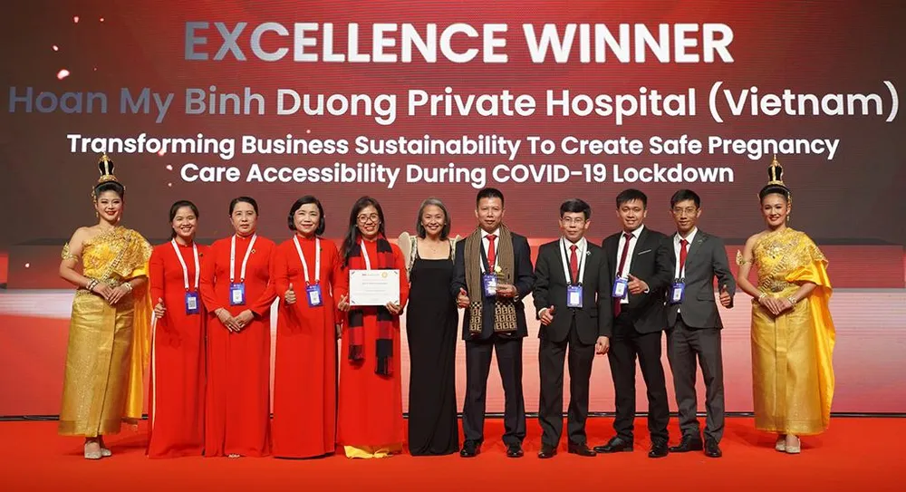 BV Hoàn Mỹ Bình Dương là đại diện duy nhất tại Việt Nam đoạt giải HMA 2022 tại Bangkok, Thái Lan. BV Hoàn Mỹ Bình Dương là đại diện duy nhất tại Việt Nam đoạt giải HMA 2022 tại Bangkok, Thái Lan.