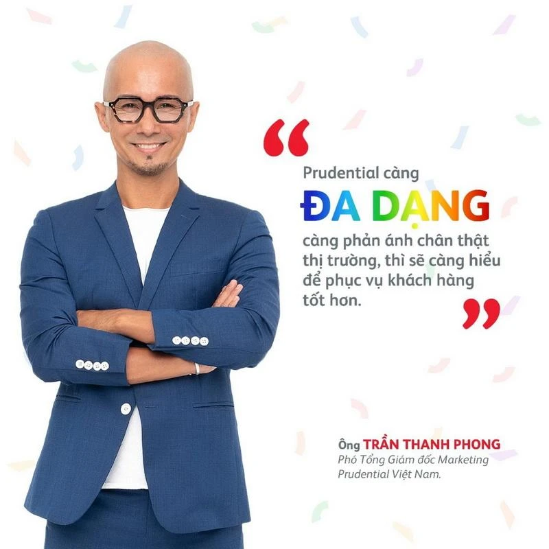 Ông Trần Thanh Phong, Phó TGĐ Marketing Prudential Việt Nam, khẳng định việc phát triển môi trường D&amp;I tại Prudential.