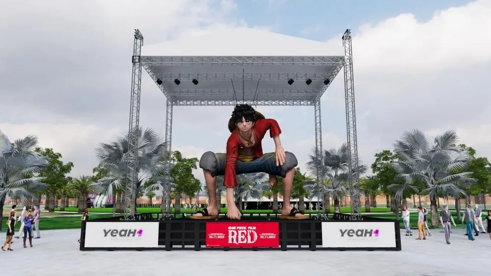 Tượng Luffy khổng lồ cao 7m sẽ được vận chuyển trực tiếp từ Hongkong đến Vinhomes Grand Park và trưng bày từ 7 ngày trước sự kiện. Tượng Luffy khổng lồ cao 7m sẽ được vận chuyển trực tiếp từ Hongkong đến Vinhomes Grand Park và trưng bày từ 7 ngày trước sự kiện.