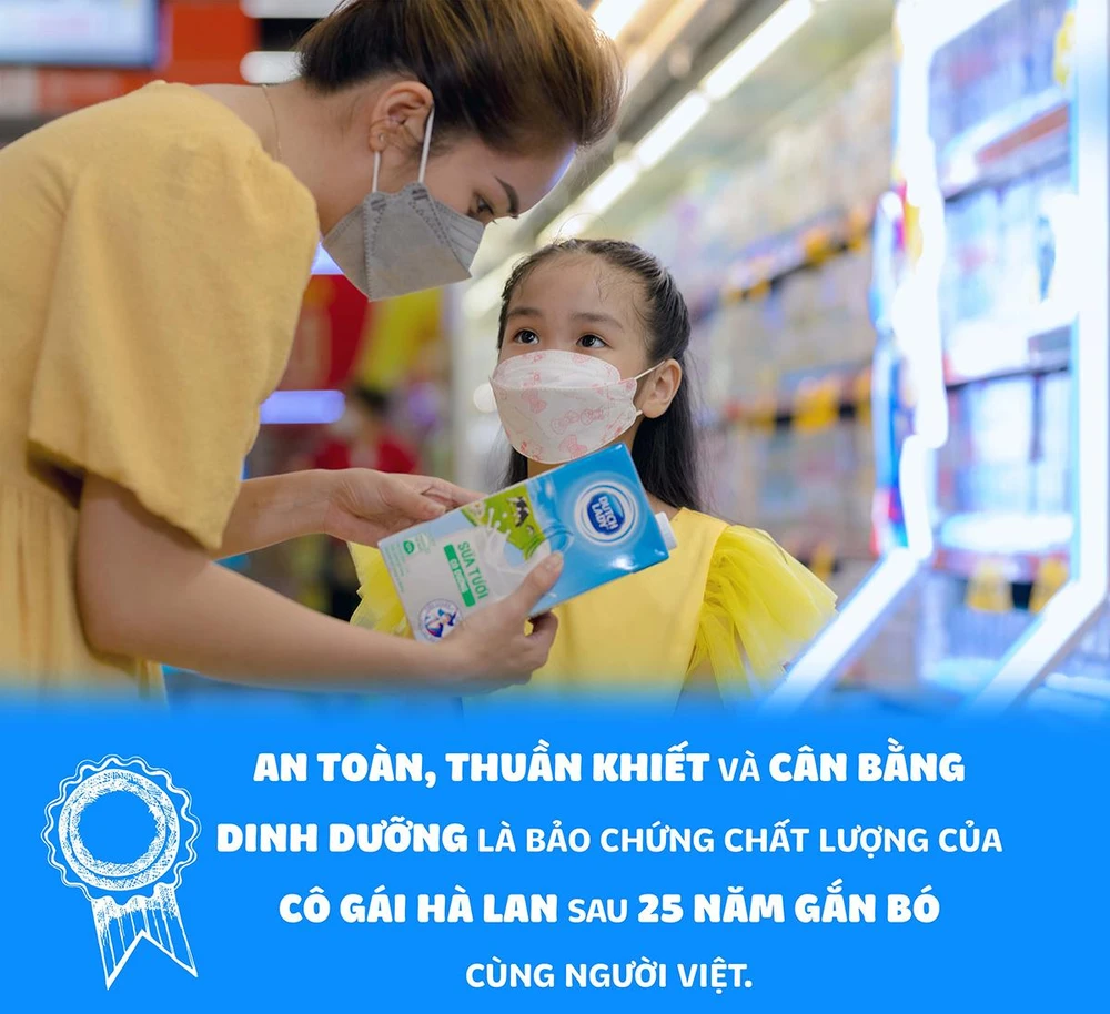 Nguồn sữa an toàn, thuần khiết và cân bằng, là bảo chứng chất lượng của Cô Gái Hà Lan