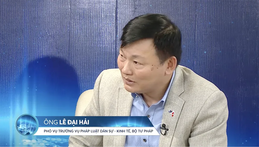 Ông Lê Đại Hải, Phó vụ trưởng Vụ Pháp luật Dân sự - Kinh tế (Bộ Tư pháp)