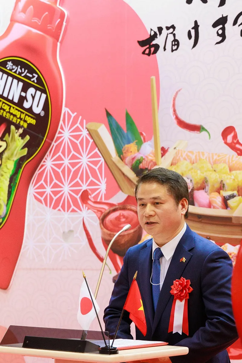 Ông Tạ Đức Minh - Tham tán Thương mại Việt Nam tại Nhật Bản phát biểu tại sự kiện Ông Tạ Đức Minh - Tham tán Thương mại Việt Nam tại Nhật Bản phát biểu tại sự kiện