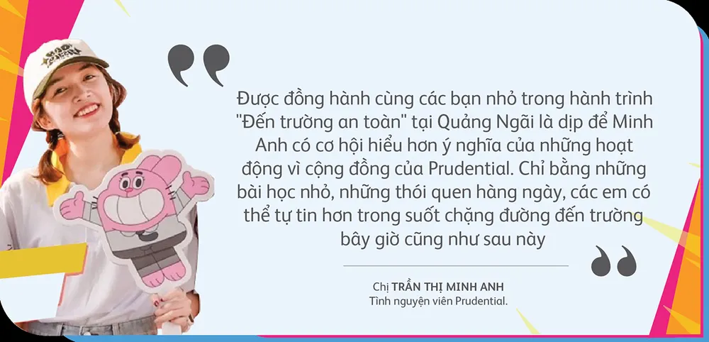 Chị Trần Thị Minh Anh, tình nguyện viên Prudential. Chị Trần Thị Minh Anh, tình nguyện viên Prudential.