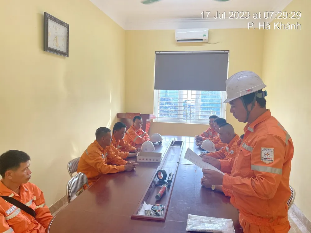 EVNNPC triển khai phương án phòng chống bão số 1.