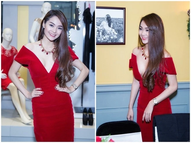 Nữ ca sĩ Minh Hằng là một trong những người đẹp khởi xướng trào lưu diện váy xẻ ngực rộng. Xuất hiện tại buổi tiệc của Lý Nhã Kỳ, nữ diễn viên Ngôi nhà hạnh phúc chọn bộ cánh có đường cắt táo bạo tại vùng ngực của NTK Huy Trần. Thiết kế có điểm xẻ sâu khiến cô gặp lúng túng khi cử động. Tuy nhiên, sự xuất hiện táo bạo này lại mở màn cho trào lưu trang phục cắt xẻ mạnh bạo được nhiều mỹ nhân showbiz ứng dụng.