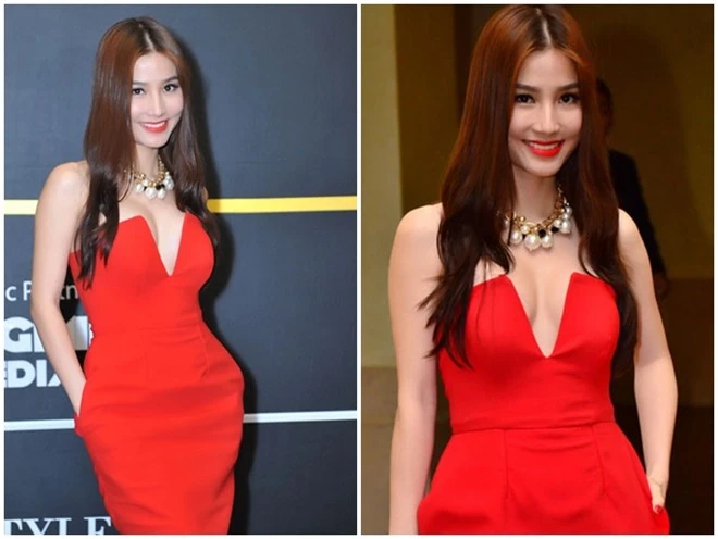 Không kém cạnh dàn mỹ nhân showbiz Việt, Diễm My 9X cũng từng gây chú ý với trang phục đầy sức hút. Nữ diễn viên ghi điểm cộng nhờ mẫu váy ôm sát, cổ chữ V sâu hút mọi ánh nhìn. Nữ diễn viên đang ngày càng khẳng định hình ảnh quyến rũ và gợi cảm.