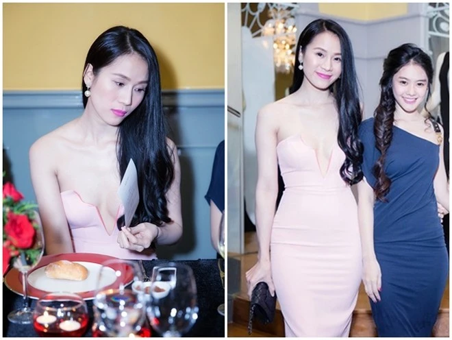 Xuất hiện trong cùng một sự kiện với Minh Hằng, người mẫu Thái Hà không hề kém cạnh vệ độ nóng bỏng khi cô diện một thiết kế có đường xẻ sâu tại ngực áo. Mẫu thiết kế ôm sát cơ thể gợi đường cong quyến rũ. Điểm xẻ ngực thông thoáng giúp người đẹp phát huy vẻ đẹp gợi cảm. Trang phục quyến rũ đưa Thái Hà vào danh sách những mỹ nhân mặc đẹp của tuần.