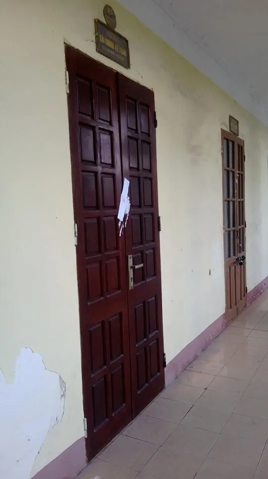 Phòng thủ quỹ nơi xảy ra sự việc. Phòng thủ quỹ nơi xảy ra sự việc.