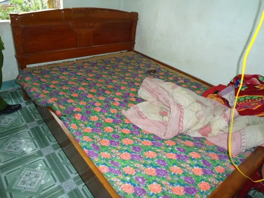 Hiện trường nơi cháu Tr. bị Tình khống chế thực hiện hành vi hiếp dâm nhiều lần.