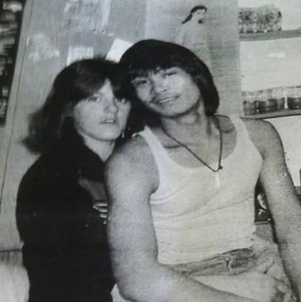 Bức ảnh chụp vợ chồng ông Phong, bà Anke.