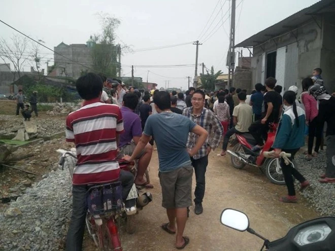 Hiện trường vụ cả làng truy sát tên trộm chiều 4/4.