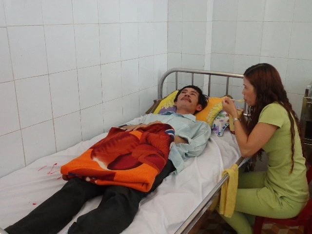 Thầy Phúc điều trị tại bệnh viện đa khoa tỉnh Đắk Lắk. Nhập mô tả cho ảnh