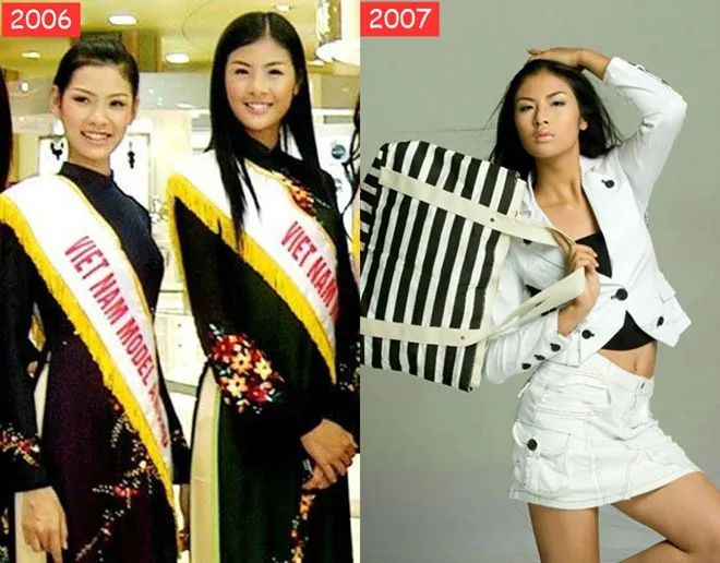 Khoảng thời gian từ năm 2004 - 2007, Ngọc Hân gây ấn tượng nhờ chiều cao nhưng chưa phải gương mặt được chú ý vì nhan sắc bình thường, làn da đen nhẻm. Nhập mô tả cho ảnh