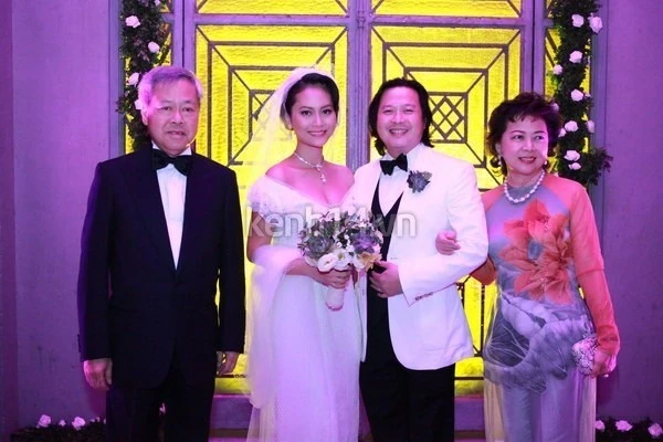 Đám cưới hạnh phúc của Hải Yến với doanh nhân Calvin Tài Lâm.