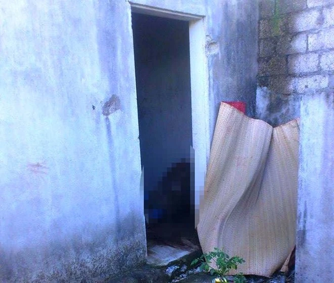 Hiện trường nơi phát hiện thi thể của nạn nhân.