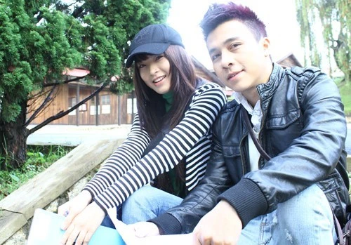 Hải Băng và Tiến Dũng thưở còn mặn nồng.