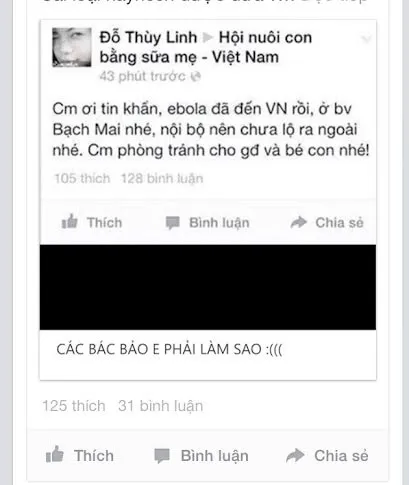 Cục An ninh điều tra đối tượng tung tin dịch Ebola xuất hiện tại Hà Nội