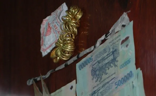 Hiện trường một vụ trộm vàng.