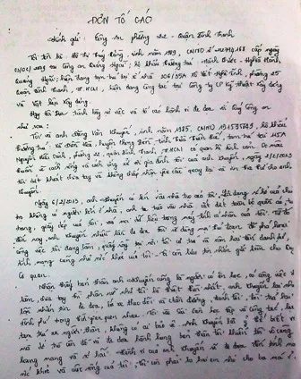 Hai lá đơn kêu cứu của Hằng cũng không kịp cứu nỗi tính mạng của mình