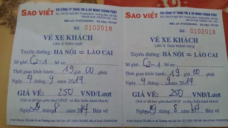 Trụ sở của hãng xe Sao Việt đóng tại TP Lào Cai.