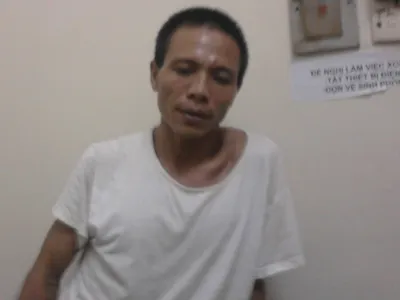 Đối tượng Phan bị tạm giữ tại cơ quan điều tra.