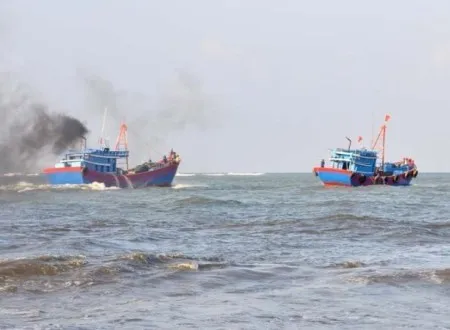 Vụ tai nạn  khiến thuyền trưởng chết và 2 ngư dân mất tích (Ảnh minh họa)