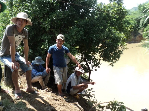 Bến sông nơi ông Chua gặp nạn.