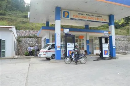 Cửa hàng xăng dầu nơi xảy ra vụ việc.